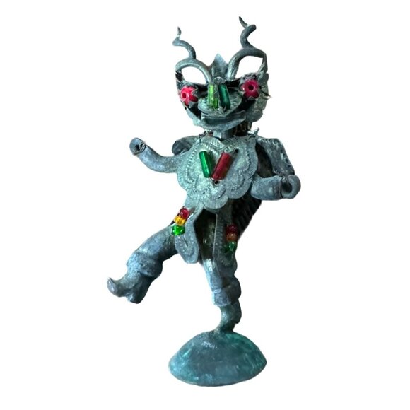 Japanese Warrior Metal Figurine Bead Embellishments Intricate Detailing - Picture 10 of 11